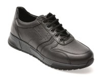 Pantofi sport OTTER negri, ET424, din piele naturala - 1