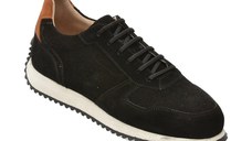 Pantofi sport OTTER negri, G200, din piele intoarsa