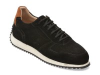 Pantofi sport OTTER negri, G200, din piele intoarsa - 1