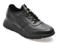 Pantofi sport OTTER negri, LT15, din piele naturala - 1