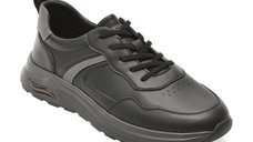 Pantofi sport OTTER negri, V260001, din piele naturala