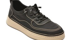 Pantofi sport OTTER negri, V260002, din material textil