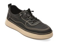 Pantofi sport OTTER negri, V260002, din material textil - 1