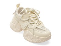 Pantofi sport PASS COLLECTION bej, CM60003, din piele ecologica - 1