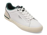 Pantofi sport PEPE JEANS albi, MS30011, din piele ecologica - 1
