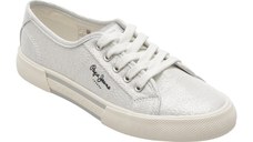 Pantofi sport PEPE JEANS argintii, LS31439, din material textil