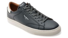 Pantofi sport PEPE JEANS bleumarin, JOE BASIC, din piele ecologica