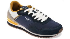 Pantofi sport PEPE JEANS bleumarin, LONDON MUSE, din material textil