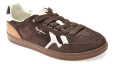 Pantofi sport PEPE JEANS maro, MS00009, din piele intoarsa