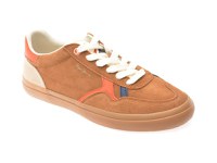Pantofi sport PEPE JEANS maro, TRAVIS CITY, din piele naturala - 1