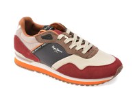 Pantofi sport PEPE JEANS multicolor, LONDON LINK, din material textil - 1