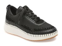 Pantofi sport PESETTO negri, 294P211, din material textil - 1