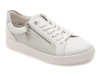 Pantofi sport REMONTE albi, D2E00, din piele naturala - 1