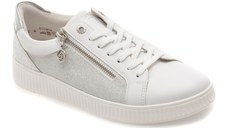 Pantofi sport REMONTE albi, D2E00, din piele naturala