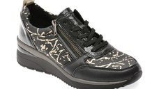 Pantofi sport REMONTE negri, D2401, din material textil