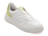 Pantofi sport RIEKER albi, W2300, din piele naturala - 1
