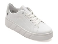 Pantofi sport RIEKER albi, W2601, din piele naturala - 1