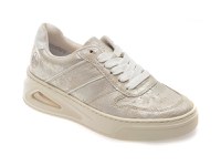 Pantofi sport RIEKER argintii, N6402, din piele ecologica - 1