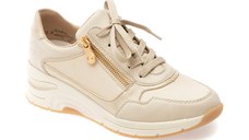 Pantofi sport RIEKER bej, N9301, din piele ecologica