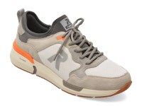 Pantofi sport RIEKER gri, U1405, din material textil - 1