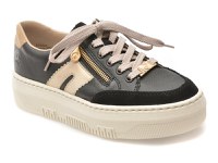 Pantofi sport RIEKER negri, M1912, din piele naturala - 1