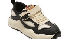 Pantofi sport SELECTION KIDS alb-negru, W313, din material textil