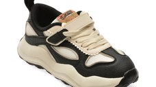 Pantofi sport SELECTION KIDS alb-negru, W313, din material textil