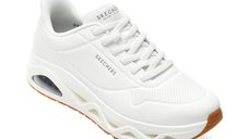 Pantofi sport SKECHERS 183420, albi, din piele ecologica