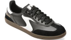 Pantofi sport SKECHERS alb-negru, HOTSHOT, din piele naturala