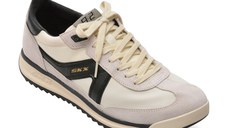 Pantofi sport SKECHERS alb-negru, SKX 92, din material textil