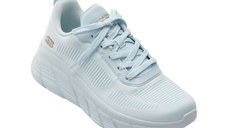 Pantofi sport SKECHERS albastri, BOBS B FLEX HI, din material textil
