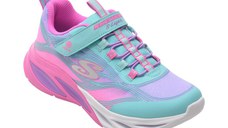 Pantofi sport SKECHERS albastri, COSMIC GLOW, din material textil