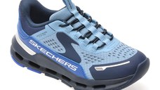 Pantofi sport SKECHERS albastri, GLIDE-STEP PLUS, din material textil