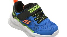 Pantofi sport SKECHERS albastri, METEOR-LIGHTS 2.0, din material textil