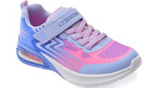 Pantofi sport SKECHERS albastri, MICROSPEC MAX ADVANCE, din piele ecologica