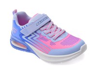 Pantofi sport SKECHERS albastri, MICROSPEC MAX ADVANCE, din piele ecologica - 1
