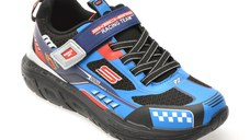 Pantofi sport SKECHERS albastri, TRACKS, din material textil