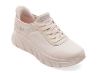 Pantofi sport SKECHERS albi, BOBS B FLEX HI, din material textil - 1