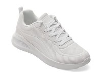 Pantofi sport SKECHERS albi, BOBS BUNO, din piele ecologica - 1