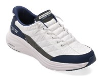 Pantofi sport SKECHERS albi, CONTOUR FOAM , din material textil - 1