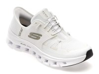 Pantofi sport SKECHERS albi, GLIDE-STEP PRO, din piele ecologica - 1