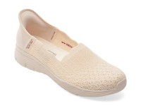 Pantofi sport SKECHERS albi, SEAGER, din material textil - 1