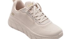 Pantofi sport SKECHERS bej, BOBS B FLEX HI, din material textil