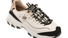 Pantofi sport SKECHERS bej, D LITES, din piele ecologica