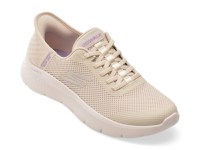 Pantofi sport SKECHERS bej, GO WALK FLEX, din material textil - 1
