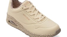 Pantofi sport SKECHERS bej, UNO, din piele ecologica