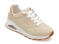 Pantofi sport SKECHERS bej, UNO GEN, din piele ecologica - 1