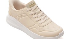 Pantofi sport SKECHERS bej, UNO LITE, din piele ecologica