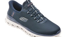 Pantofi sport SKECHERS bleumarin, GLIDE-STEP, din material textil