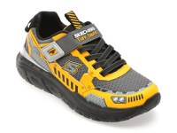 Pantofi sport SKECHERS galbeni, SKECH TRACKS, din material textil - 1